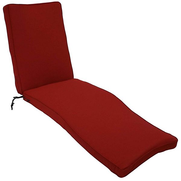 Sunnydaze Indoor/Outdoor Replacement Patio Chaise Lounge Chair Cushion