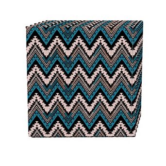 Napkin Set of 4, 100% Cotton, 20x20", Patterned Chevron