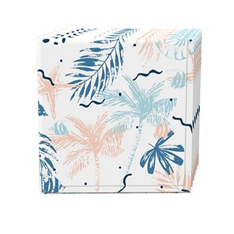 Napkin Set of 4, 100% Cotton, 20x20", Tropical Summer