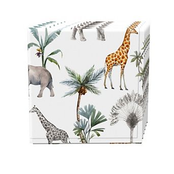 Napkin Set of 4, 100% Cotton, 20x20", Tropical Jungle
