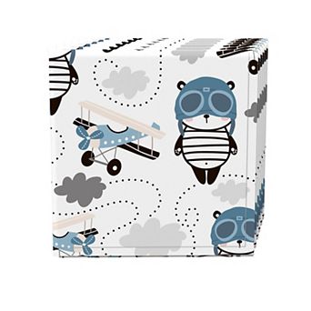 Napkin Set of 4, 100% Cotton, 20x20", Panda Pilot