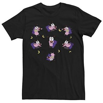 Men's Courage the Cowardly Dog Scary Expressions Tee