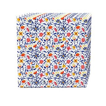 Napkin Set of 4, 100% Cotton, 20x20", Retro Garden