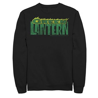 Men's DC Comics The Green Lantern Flame Text Sweatshirt