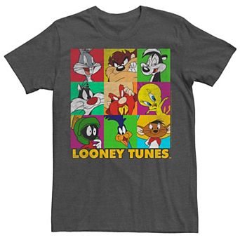 Men's Looney Tunes Group Shot Colored Box Up Portraits Tee