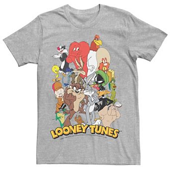 Men's Looney Tunes Character Stack Logo Tee