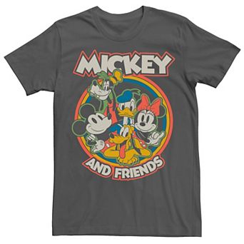 Disney's Mickey Mouse Men's Retro Friends Tee
