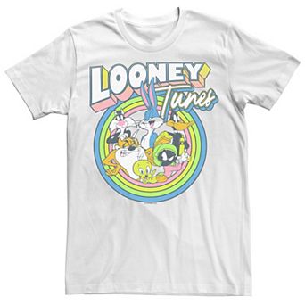 Men's Looney Tunes Neon Marker Pen Colors Tee