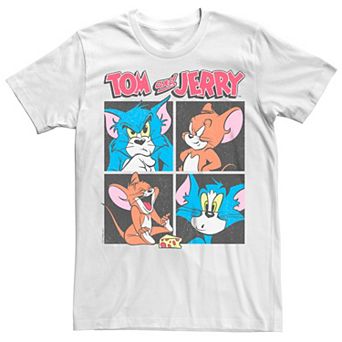 Men's Tom And Jerry Square Expressions Tee
