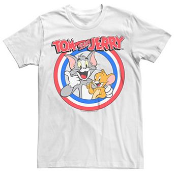 Men's Tom & Jerry Americana Tom And Jerry Logo Tee