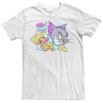Men's Tom And Jerry Scaping With The Cheese Tee