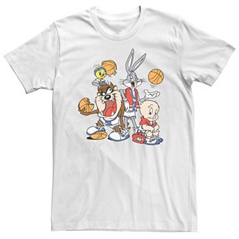 Big & Tall Looney Tunes Basketball Line up Tee