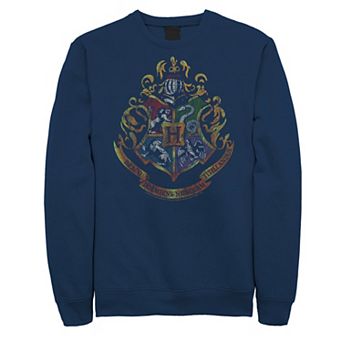 Big & Tall Harry Potter Hogwarts Crest Distressed Sweatshirt
