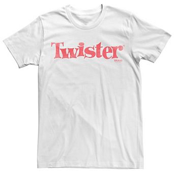 Men's Twister Red Distressed Classic Logo Tee