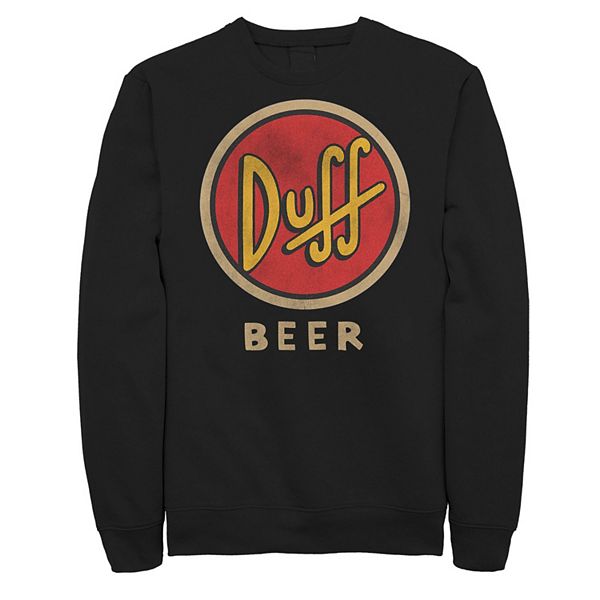 Big Tall The Simpsons Distressed Duff Beer Logo Sweatshirt