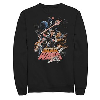 Big & Tall Star Wars Stand And Fight Vintage Poster Sweatshirt