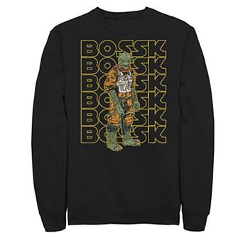 Big & Tall Star Wars Bossk Retro Big Halftones Sweatshirt
