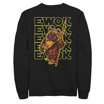 Big & Tall Star Wars Retro Ewok Big Halftones Sweatshirt