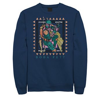 Big & Tall Star Wars Boba Fett Stamp Sweatshirt