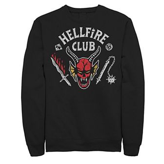 Men's Netflix Stranger Things Hellfire Club Mace And Dagger Sweatshirt