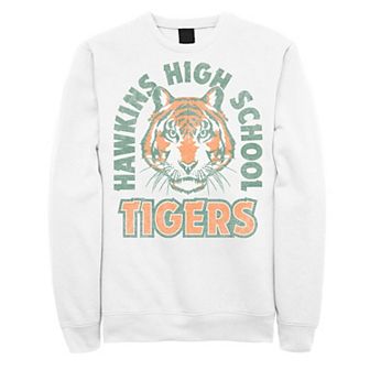 Men's Netflix Stranger Things Hawkins High School Tigers Arch Sweatshirt