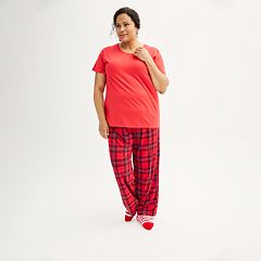 Plus Size Sonoma Goods For Life® Henley Pajama Top Flannel Pajama
