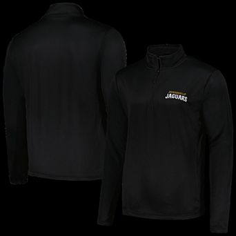 Men's Dunbrooke Black Jacksonville Jaguars All-Star Tech Quarter-Zip Top