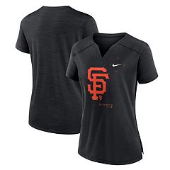 San Francisco Giants Women's Oversized Spirit Jersey V-Neck T-Shirt - Black