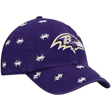 Women's '47 Purple Baltimore Ravens Confetti Clean Up Adjustable Hat