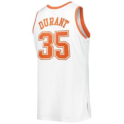 Men's Mitchell & Ness Kevin Durant White Texas Longhorns Authentic