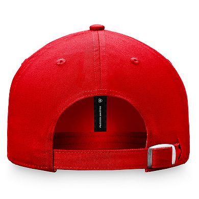 Men's Top of the World Red Utah Utes Slice Adjustable Hat