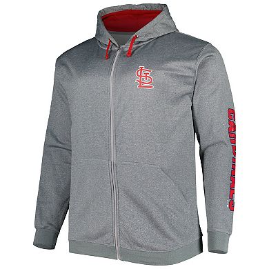 Men's Profile Ash St. Louis Cardinals Big & Tall Pullover Hoodie