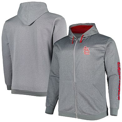 Men's Profile Ash St. Louis Cardinals Big & Tall Pullover Hoodie