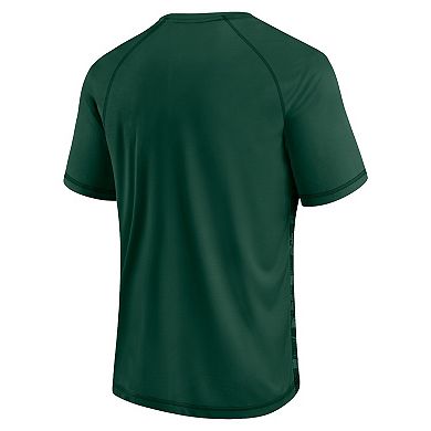 Men's Fanatics Branded Green Green Bay Packers Hail Mary Raglan T-Shirt