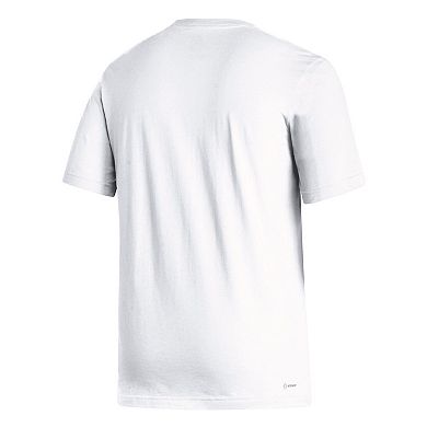 Men's adidas White Texas A&M Aggies Locker Lines Baseball Fresh T-Shirt