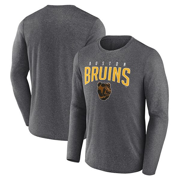 Boston Bruins Big & Tall T-Shirt & Pants Lounge Set - Black/Heather Gray