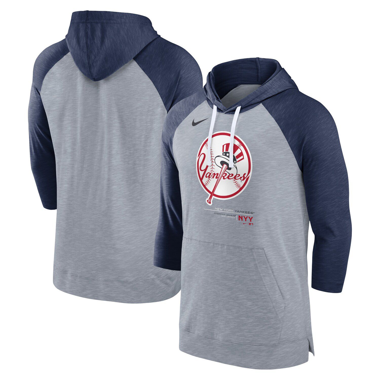 New York Yankees Nike Team Logo Element Performance Half-Zip Pullover Jacket  - Navy