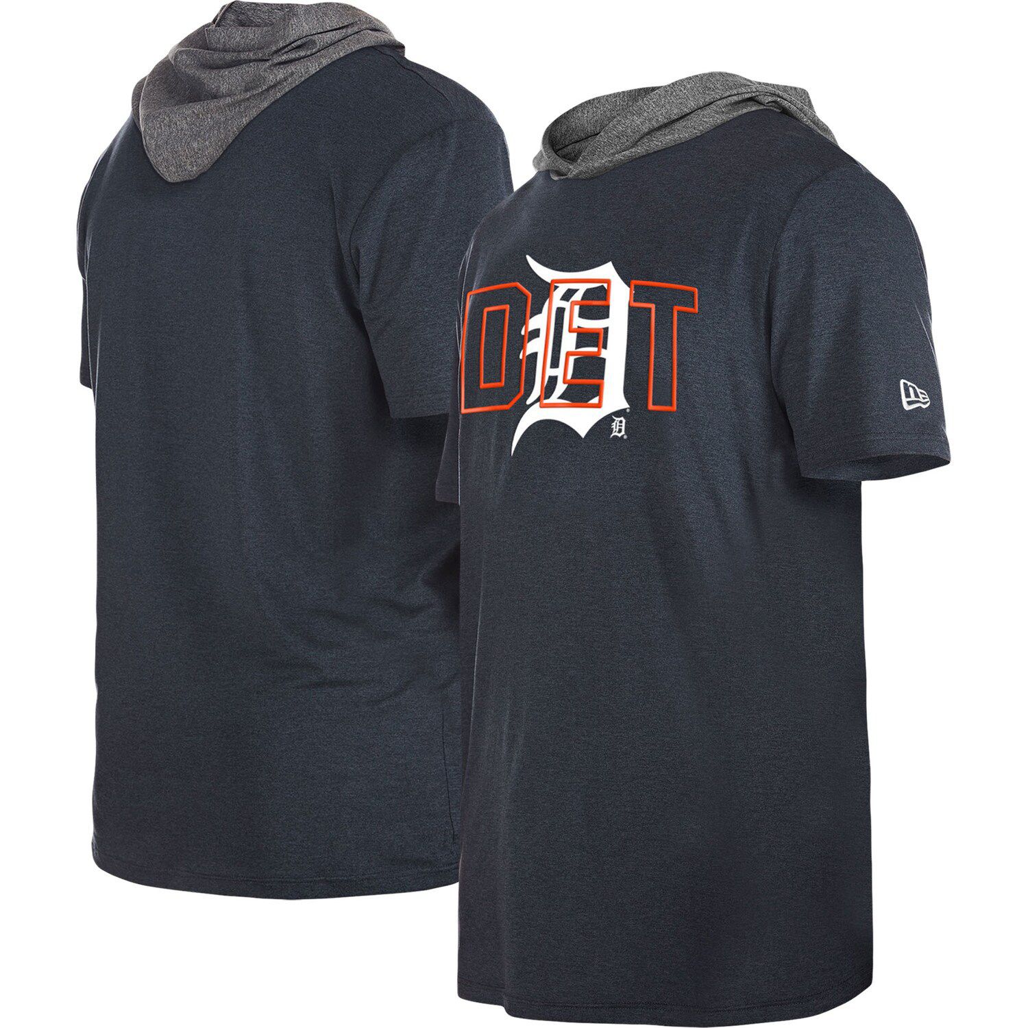 Men's Detroit Tigers Starter Navy Impact Hoodie Half-Zip Jacket