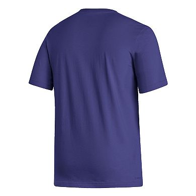Men's adidas Purple Washington Huskies Locker Lines Baseball Fresh T-Shirt