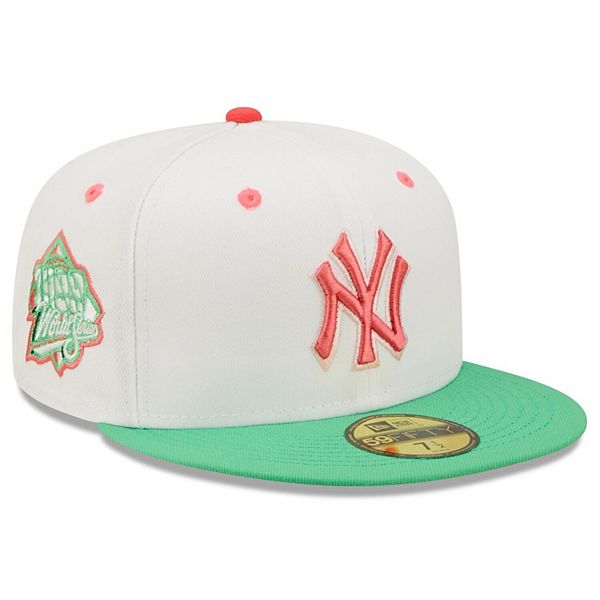 New Era Men's White, Green St. Louis Cardinals 2011 World Series Watermelon  Lolli 59Fifty Fitted Hat