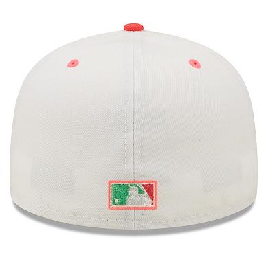 Men's New Era White/Green New York Yankees 1999 World Series Watermelon Lolli 59FIFTY Fitted Hat