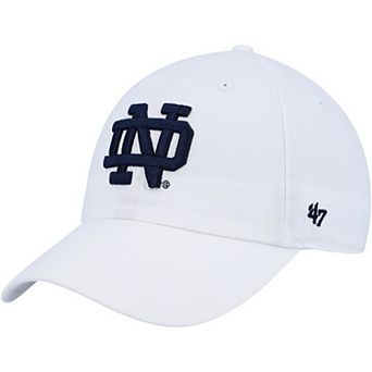 Men's '47 White Notre Dame Fighting Irish Clean Up Adjustable Hat