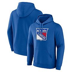 NHL New York Rangers Vintage Snow Wash Blue Pullover Hoodie