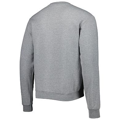 Men's Champion Heather Gray Kansas State Wildcats High Motor Pullover Sweatshirt