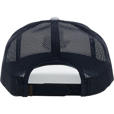 Men's HOOey White/Navy Dallas Cowboys State Patch Trucker Snapback Hat