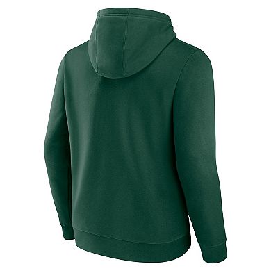 Men's Fanatics Branded Green Minnesota Wild Primary Logo Pullover Hoodie