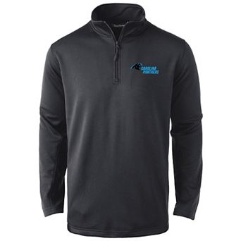 Men's Dunbrooke Black Carolina Panthers All-Star Tech Quarter-Zip Top
