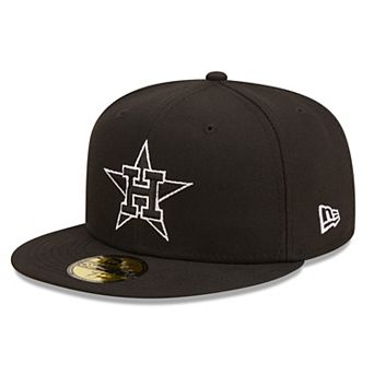 Men's New Era Houston Astros Black on Black Dub 59FIFTY Fitted Hat