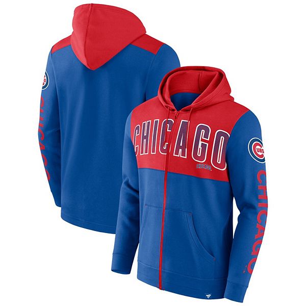 Men's Fanatics Branded Royal Chicago Cubs Walk Off Fleece Full-Zip Hoodie