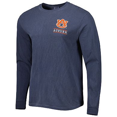 Men's Navy Auburn Tigers Circle Campus Scene Long Sleeve T-Shirt